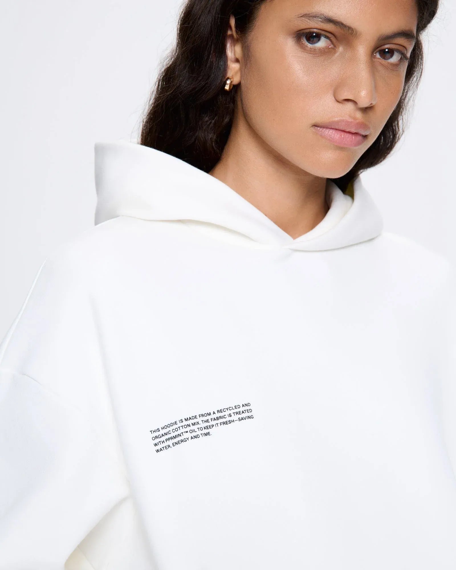 Pangaia Womens 365 Heavyweight Hoodie Off-White