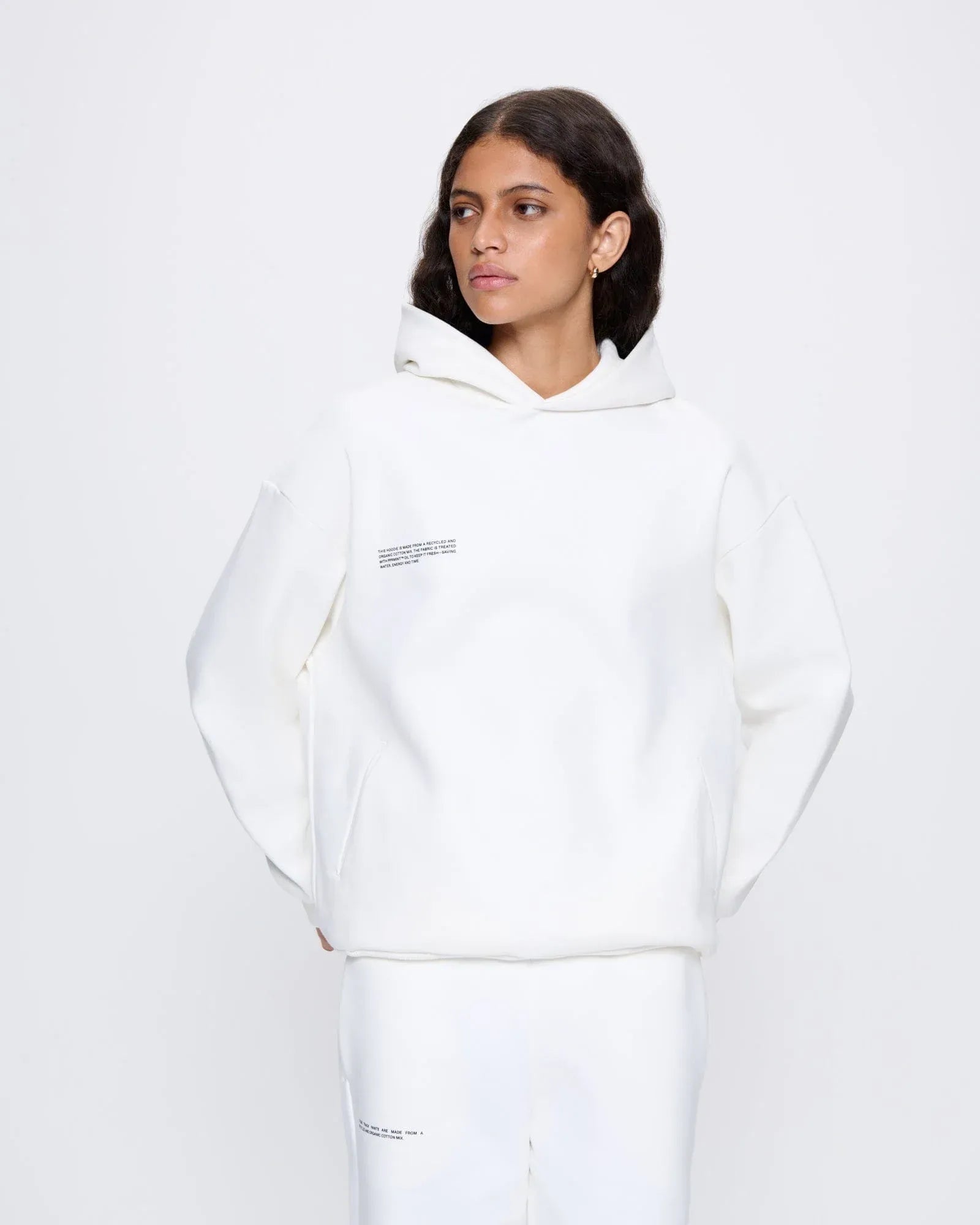 Pangaia Womens 365 Heavyweight Hoodie Off-White