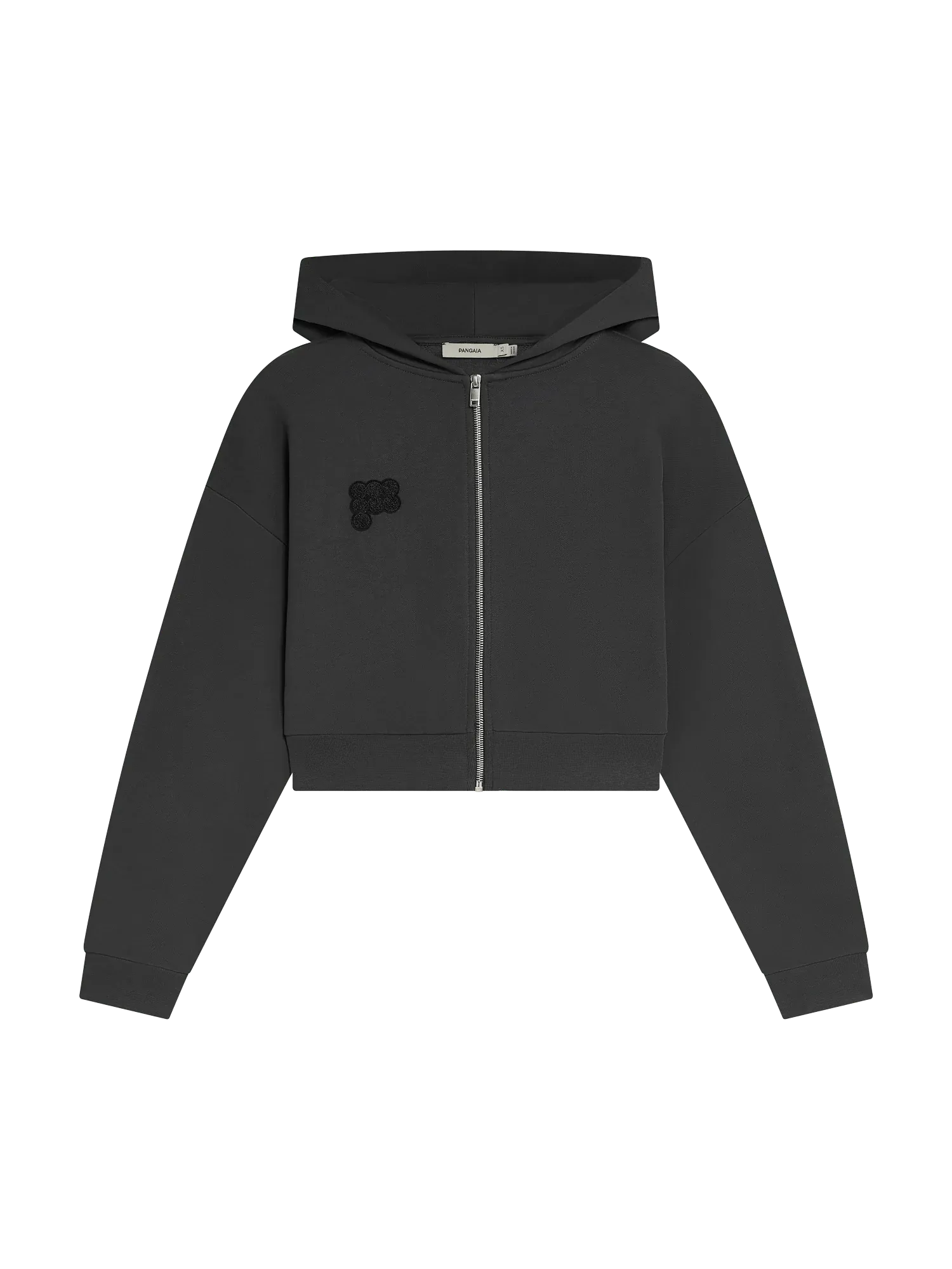 Pangaia Womens Cropped Zip Up Hoodie